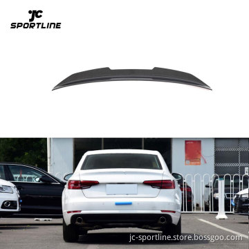 GT Style Carbon Fiber Rear Spoiler Trunk Wing for Audi A4/S4 B9 Sedan 2015-2023